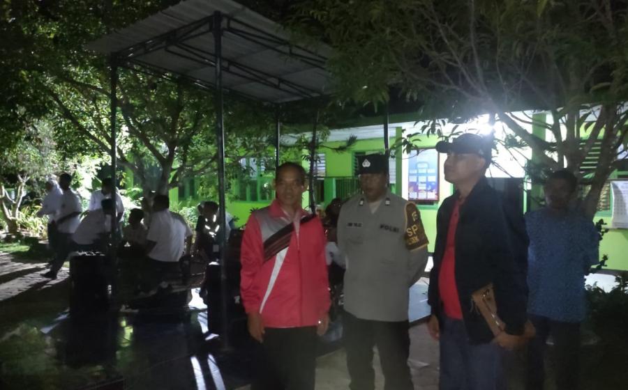 Antisipasi 3C, Polsek Giri Mulya Sambangi Kegiatan Kemah Blok di SMAN 9 Bengkulu Utara