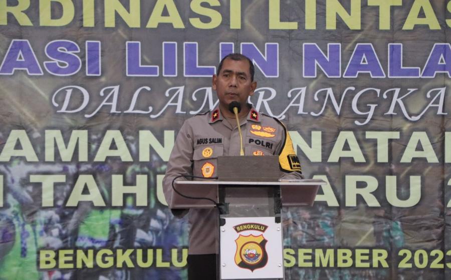 Samakan Persepsi Pengamanan Nataru 2024, Polda Bengkulu Gelar Rapat Koordinasi Lintas Sektor Operasi Lilin 2023