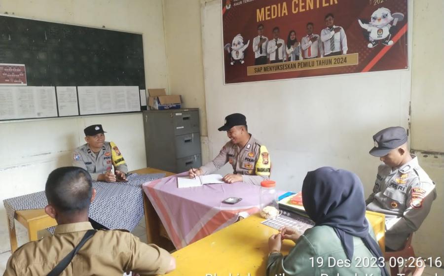 Polsek Kaur Tengah Patroli Presisi, Pengawasan Kamtibmas Menjelang Pemilu Tahun 2024 