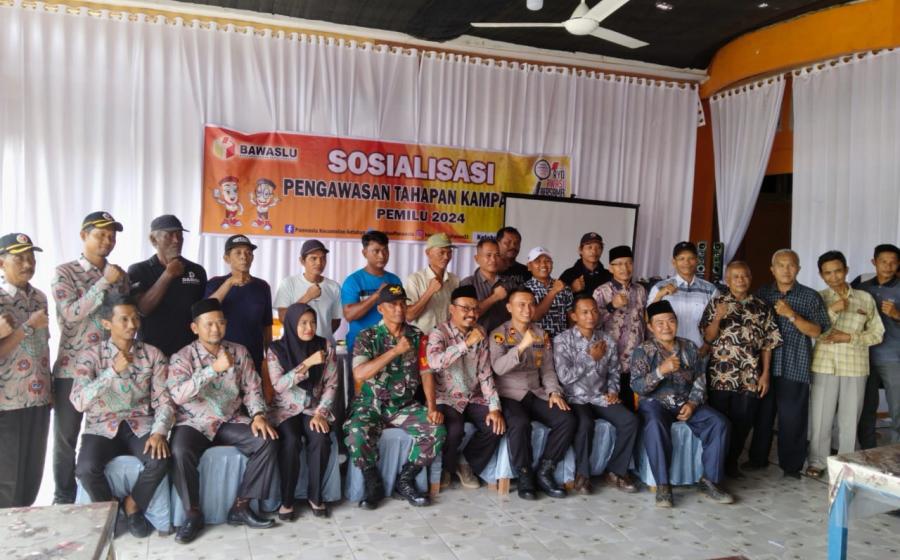 Kapolsek Ketahun Sosialisasi Pegawasan Tahapan Pemilu Tahun 2024