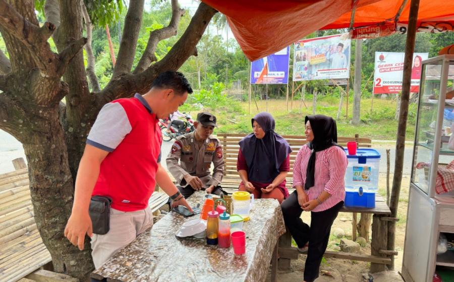 Pengawasan Kamtibmas, Polsek Kaur Utara Patroli di Sekretariat Panwascam 