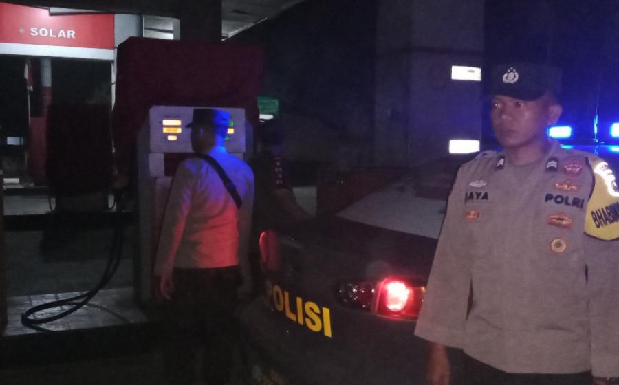 Patroli KRYD, Personel Polsek Kaur Selatan Laksanakan Pengawasan Kamtibmas di Seputaran Obvit 