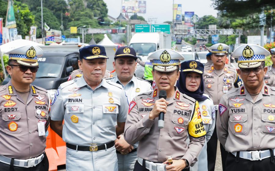Cek Pelaksanaan PAM Nataru, Jasa Raharja dan Korlantas Polri Lakukan Tinjauan ke Jalur Puncak Bogor 