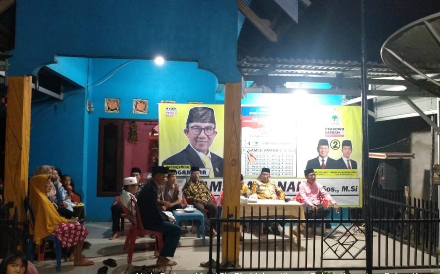 Polsek Kaur Utara Monitoring Kegiatan Kampanye Pertemuan Tatap Muka Calon Anggota DPRD Provinsi