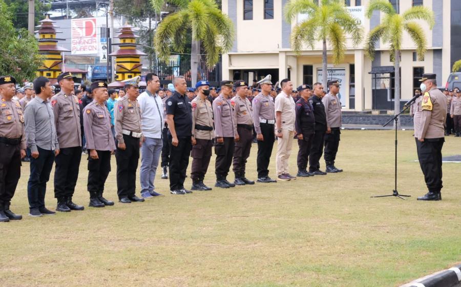 Karoops Polda Bengkulu Pimpin Pelaksanaan Apel OMB