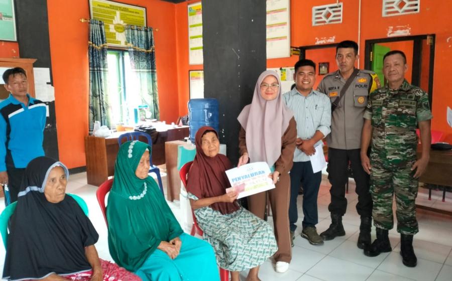 Diawasi Bhabinkamtibmas Polsek Lais, Desa Taba Baru Salurkan BLT DD
