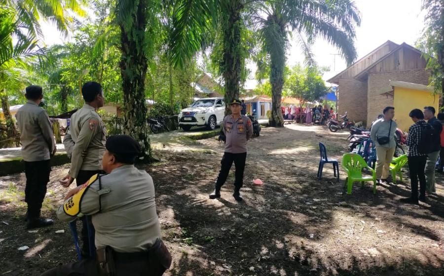 Ciptakan Keamanan dalam Proses Demokrasi, Polsek Kaur Tengah Lakukan Pengamanan Kampanye Calon DPD RI 