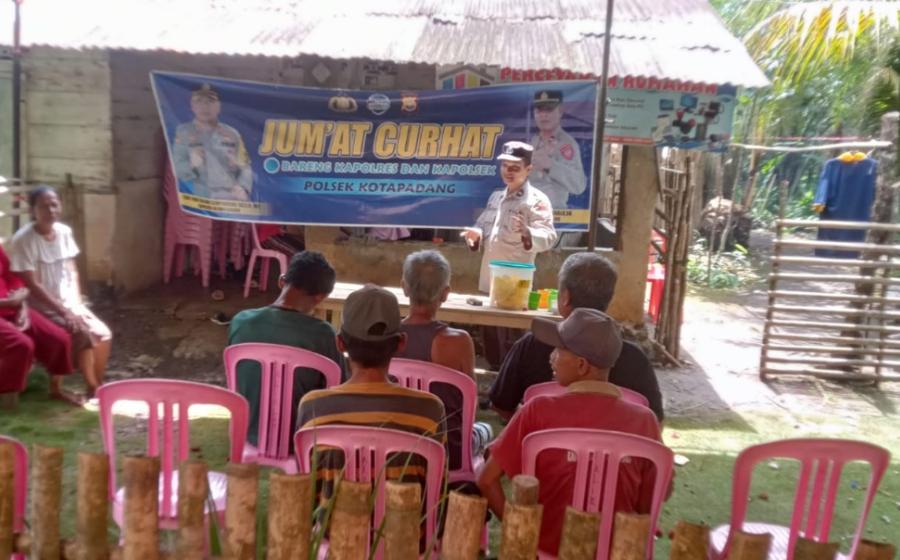 Tampung Aspirasi dan Saran dari Masyarakat Terkait Pelayanan Polisi, Polsek Kotapadang Gelar Jumat Curhat