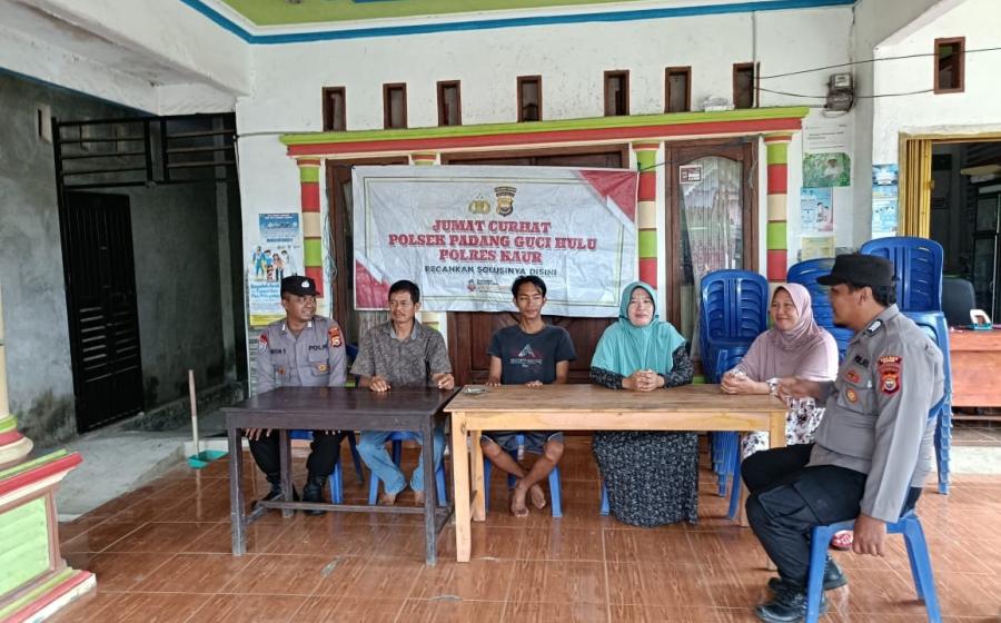 Didesa Cuko Betung Polsek Padang Guci Hulu Gelar Jumat Curhat 