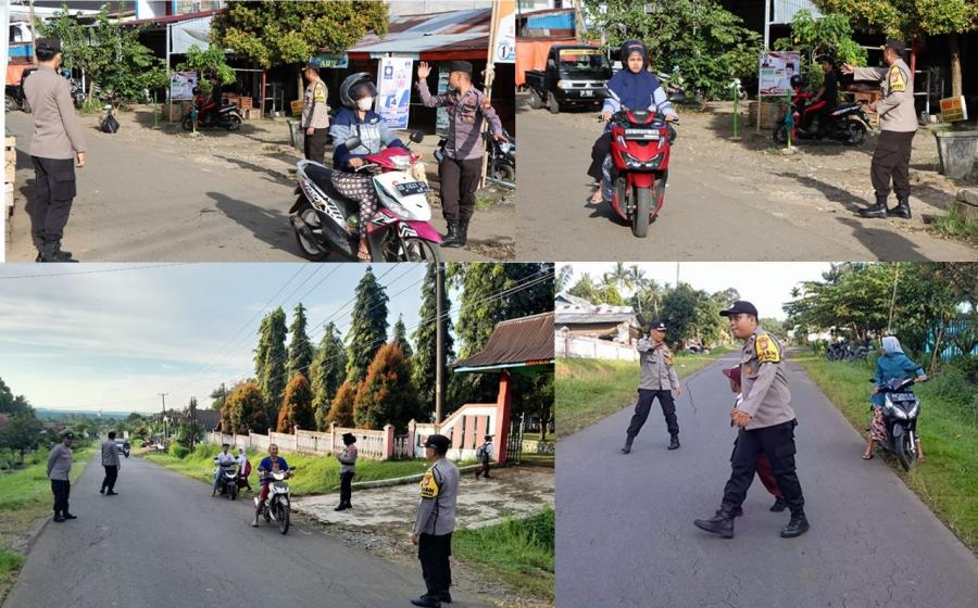 Berikan Pelayanan Kepada Masyarakat, Polres Bengkulu Utara Gelar Morning Traffic Control  