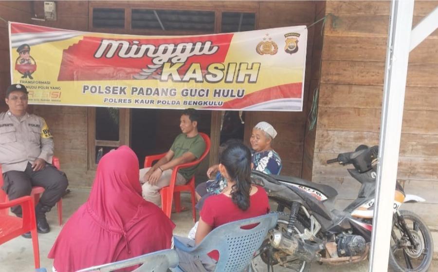 Lewat Minggu Kasih, Polsek Padang Guci Tampung dan Pecahkan Permasalahan Warga 