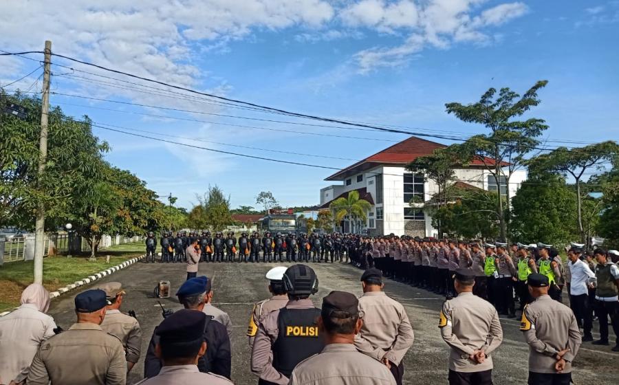 Polres Kaur Gelar Pengamanan Aksi Damai Perkumpulan Petani Sawit Sejahtera