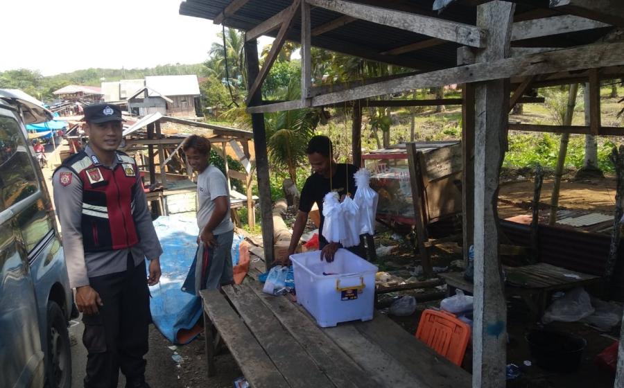 Polsek Lais Laksanakan Patroli, Sambangi Pasar Tradisional
