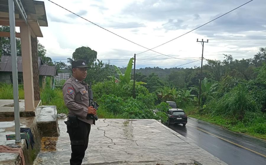 Polsek PUT Rutin Monitoring dan Pengecekan Personel Pengamanan Jalur Lintas Curup-Lubuklinggau