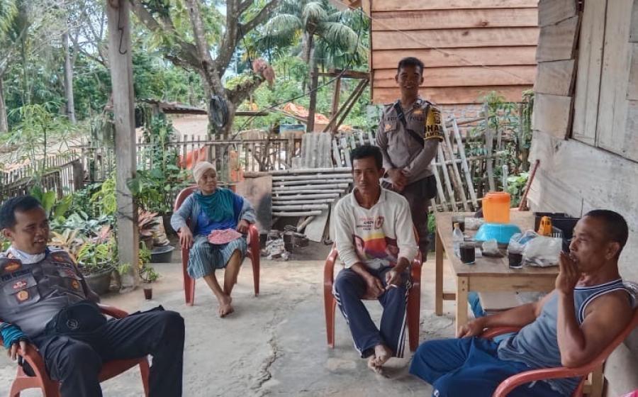 Jelang Pemilu 2024, Bhabinkamtibmas Sambang Silahturahmi Bersama Masyarakat Desa Suka Jaya 