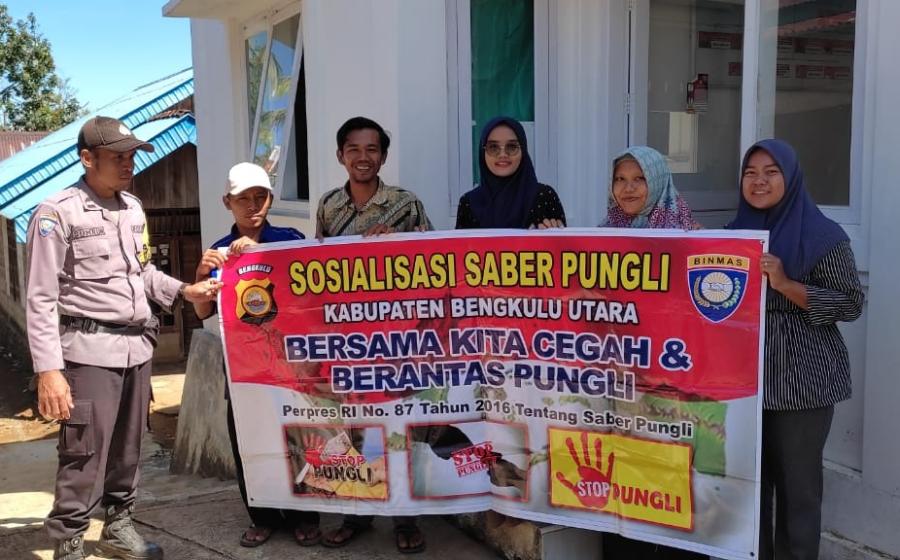 Bhabinkamtibmas Polsek Padang Jaya Gencarkan Sosialisasi Saber Pungli