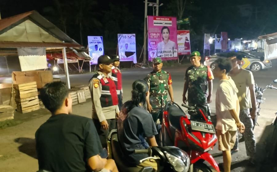 Sinergitas TNI-Polri, Polsek Lais dan Koramil Lais Laksanakan Patroli