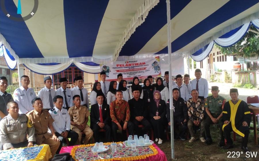 Polsek Kaur Tengah Hadiri Pelantikan PTPS Kecamatan Kinal