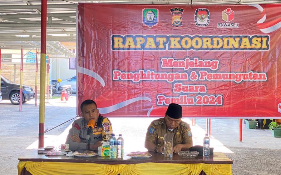 Kapolres Kaur Pimpin Rapat Koordinasi Bersama Jelang Penghitungan dan Pemungutan Suara Pemilu 2024