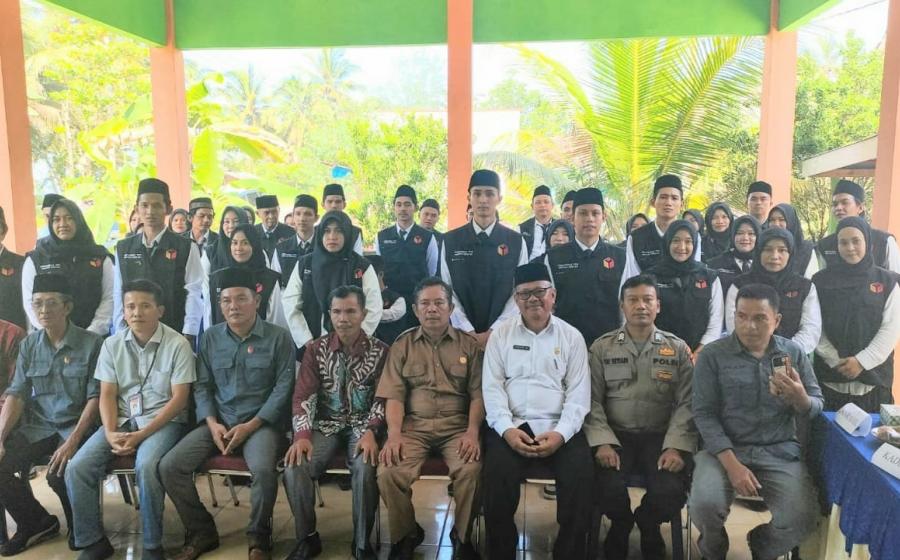 Wakili Kapolsek, Kanit Binmas Polsek Lais Hadiri Pelantikan Anggota PTPS Kecamatan Lais 