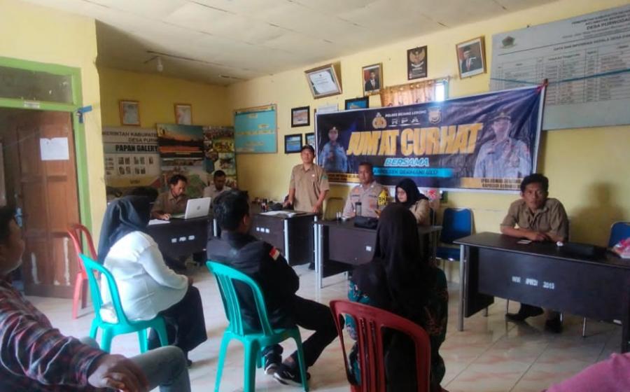 Kaposlek Bermani Ulu Jumat Curhat Bersama Bhabinkamtibmas 