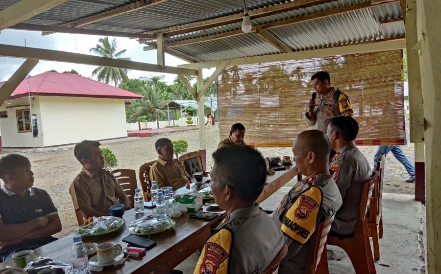 Cooling System Jelang Pemilu, Kapolres Mukomuko Gelar Tatap Muka dan Silaturahmi Bersama Masyarakat Kecamatan V Koto