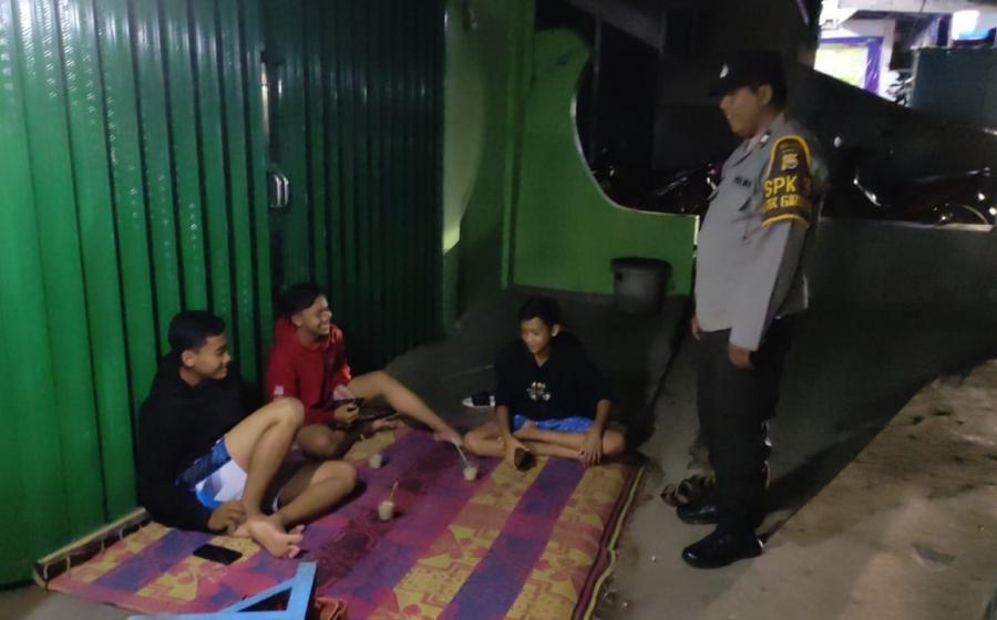 Cegah Tindak Pidana 3C Polsek Giri Mulya Gelar Patroli dialogis