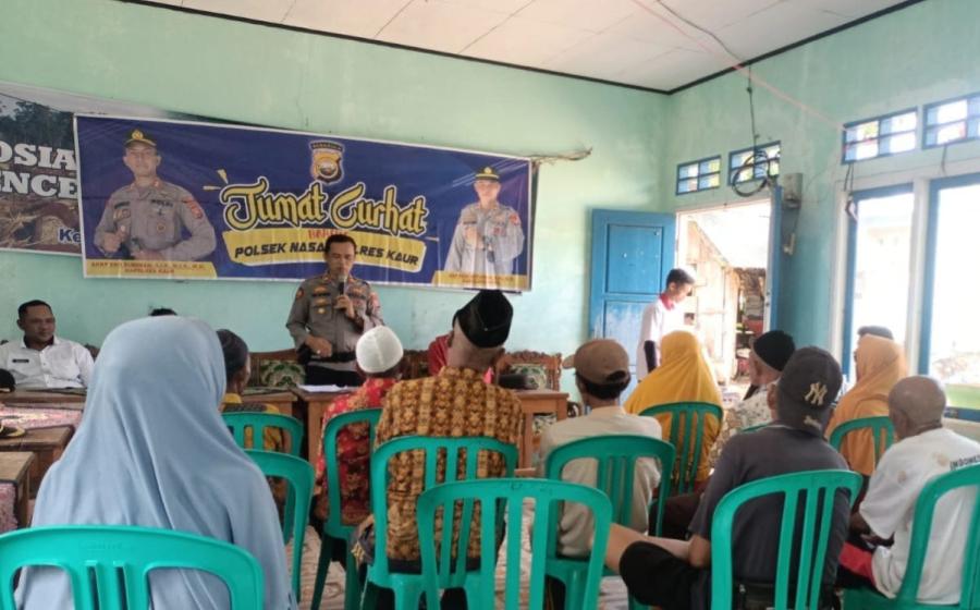 Serap Aspirasi Masyarkat Desa Suka Jaya, Polsek Nasal Gelar Jumat Curhat 