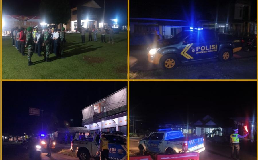 Patroli Sinergitas, Polres BU Laksanakan Patroli Ciptakan Situasi Yang Kondusif di Malam Minggu