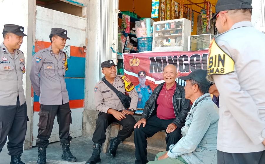 Tampung Aspirasi Warga, Polsek Curup Minggu Kasih di Kelurahan Talang Ulu 