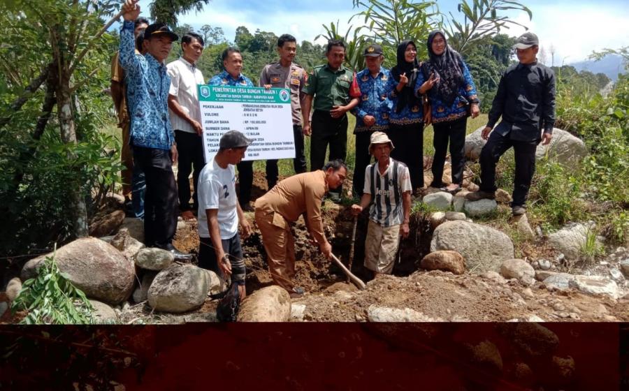 Bhabinkamtibmas Polsek Padang Guci Hulu, Monitoring Program Pembangunan di Desa SBungin Tambun 1