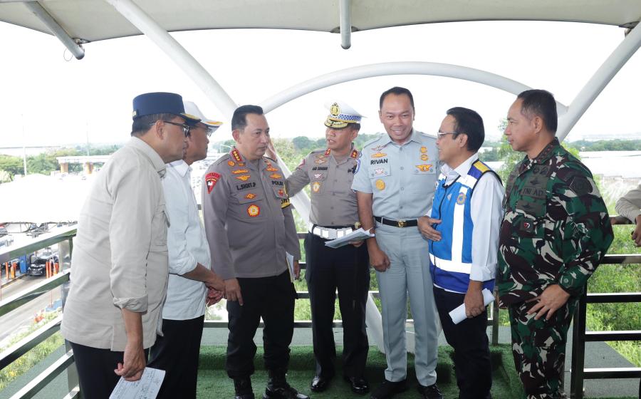 Dirut Jasa Raharja Gelar Rapat Koordinasi dan Evaluasi Arus Balik Lebaran bersama Menko PMK, Menhub, dan Kapolri, Panglima TNI, dan Kakorlantas Polri di GT Cikatama