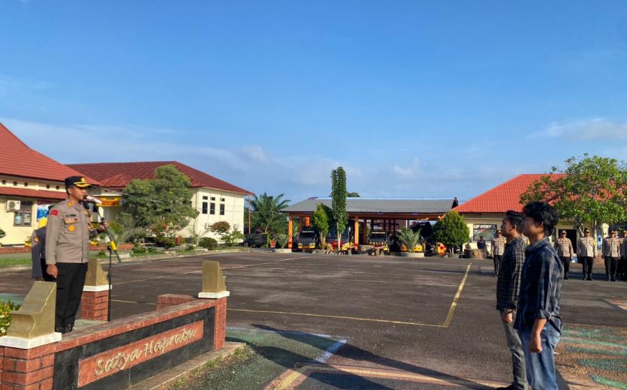 Gelar Apel Pagi, kapolres Kaur Sampaiakn Arahan kepada Personel 