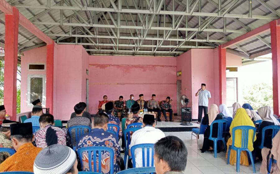 Kapolsek Batiknau Hadiri dan Monitoring Keamanan Halal Bihalal Forkopimcam