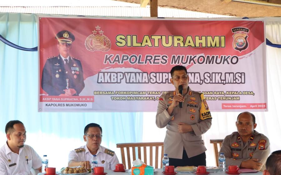 Kapolres Mukomuko Cek Kesiapan Mako Polsek Teras Terunjam 