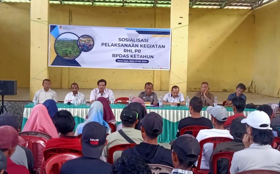 Polsek Giri Mulya Hadiri Kegiatan Sosialisasi RHL dari BPDAS Provinsi Bengkulu