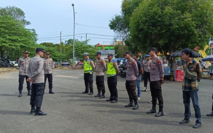 Pegamanan Hari Ke-4 Pertandingan Cabor Sepak Bola Popda Bengkulu Tahun 2024, Polresta Bengkulu Pastikan Berjalan Aman dan Kondusif 