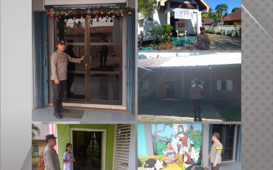 Polisi Lakukan Pengamanan Digereja GKSBS Dalam Ibadah Minggu