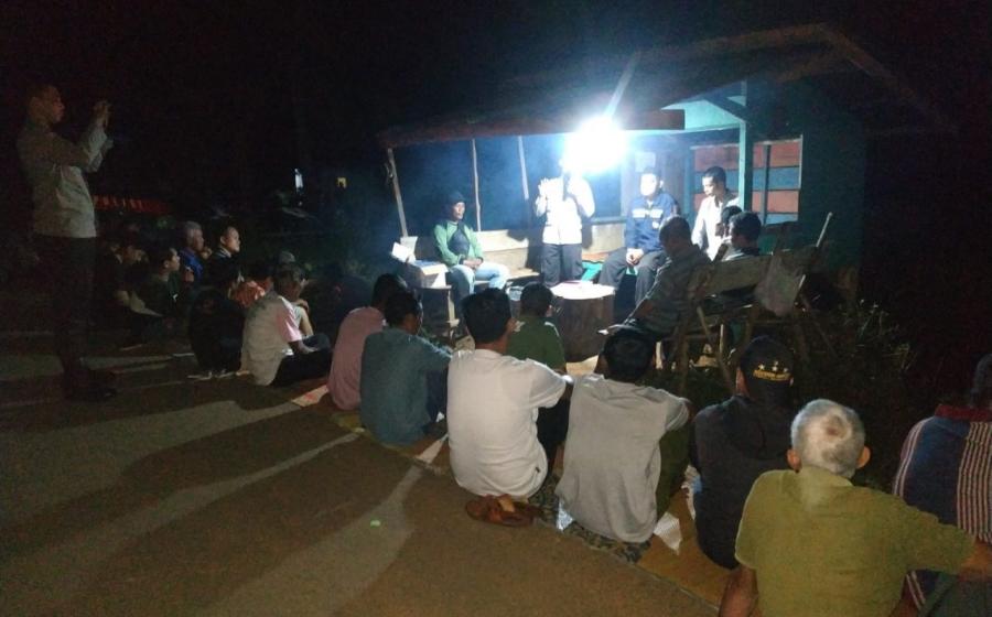 Satbinmas Polres Bengkulu Utara Binluh kepada awak Pos Kamling Menjelang Pemilu tahun 2024 