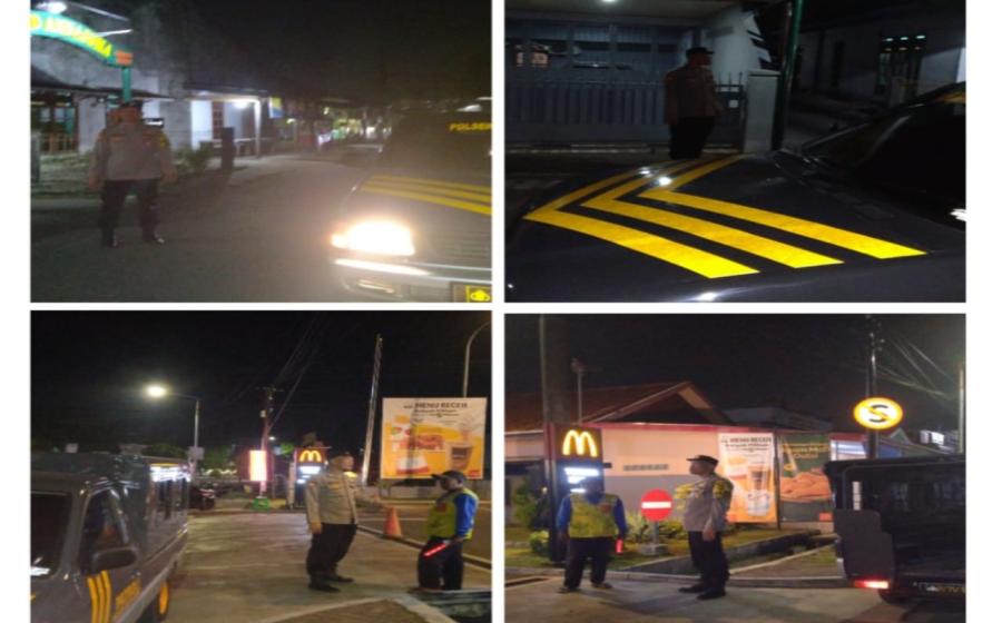 Ciptakan Keamanan di Seputaran Wilkum, Polsek Rtau Agung Patroli Keliling 