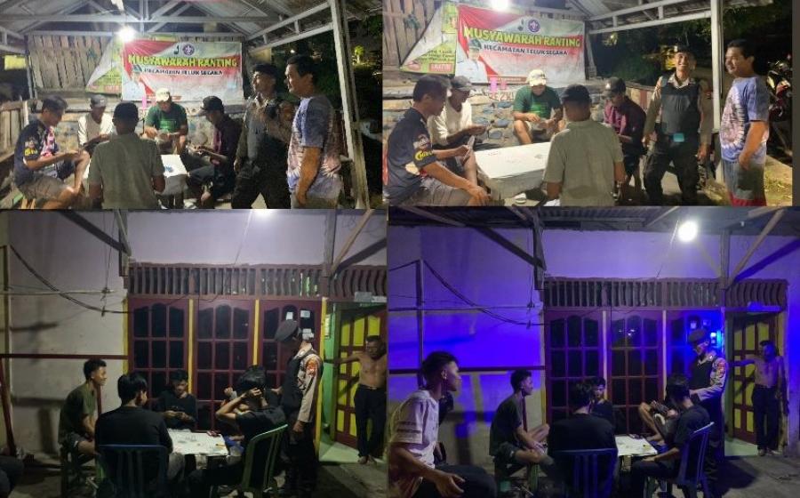 Sambangi Pemuda Lagi Bermain Song, Personel Polresta Bengkulu Sampaikan Imbauan Jaga Kamtibmas Kondusif 