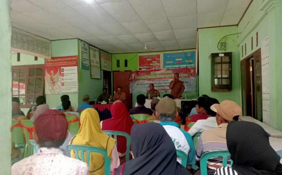 Polsek Talo Hadiri Kegiatan FGD di Desa Pagar Gasing