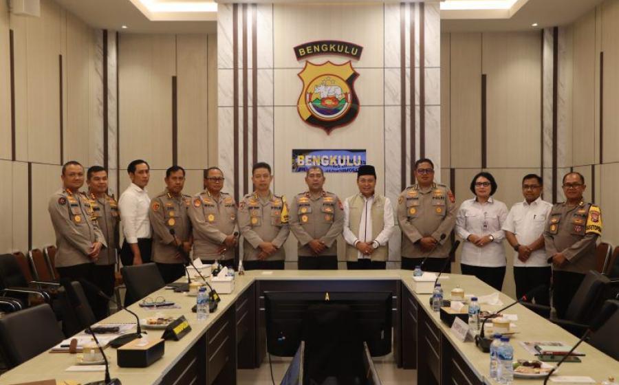 Wakapolda Bengkulu Terima Kunjungan Kerja Tim Kompolnas Bahas Permasalahan Pilkada