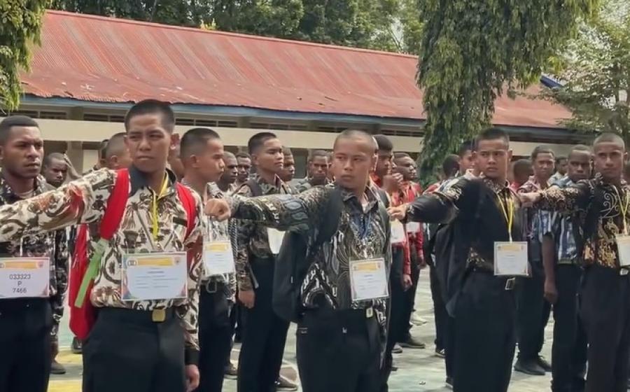 Rekrutmen Polri di Papua Menarik Daya Minat Orang Asli Papua Untuk Mengabdi Pada Bangsa Menjadi Anggota Polri 