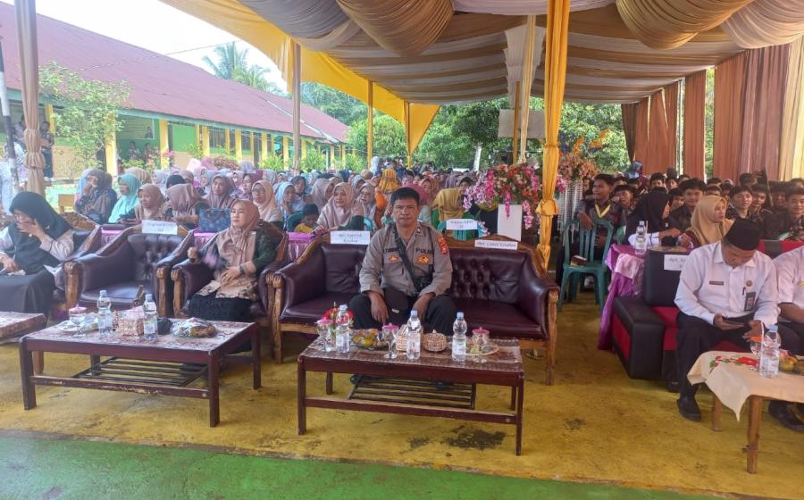 Ucapkan Selamat, Polsek Kerumutan Hadiri Pelepasan MTS 2 Bengkulu Utara Tahun 2024