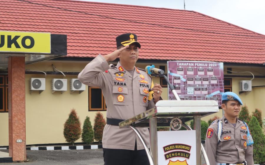 Kapolres Mukomuko Pimpin Sertijab Kapolsek V Koto dan Kapolsek Pondok Suguh 