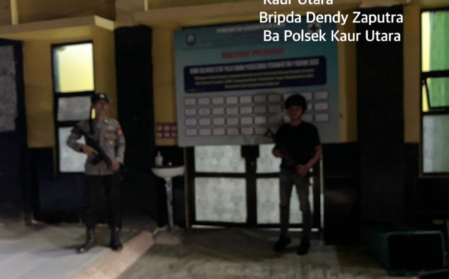 Pasca Diguyur Hujan Lebat, Polsek Kaur Utara Patroli Monitoring Antisipasi Bencana Alam