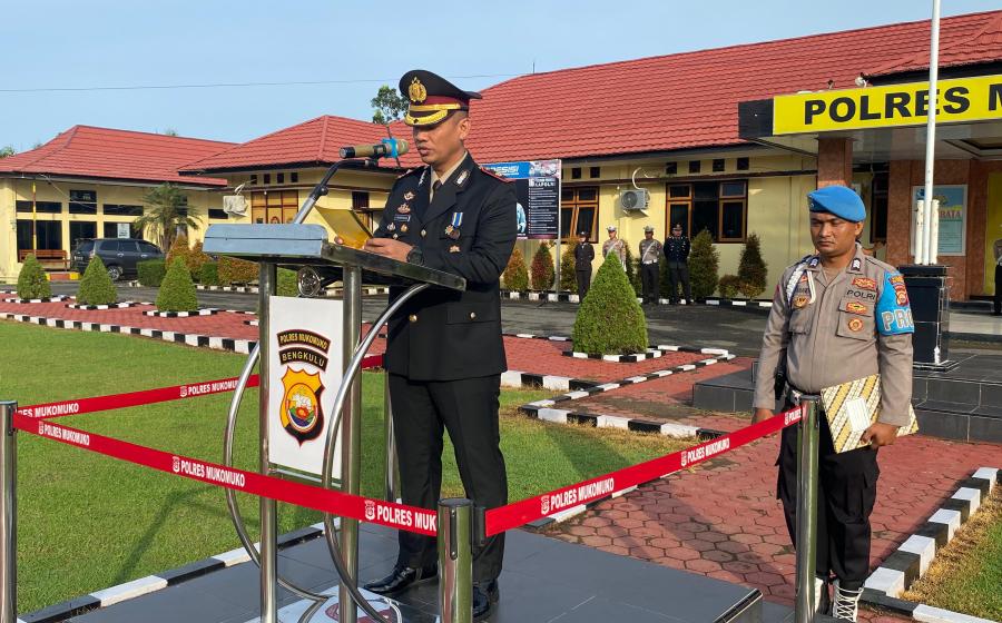 Polres Mukomuko Gelar Upacara Peringatan Hari Lahir Pancasila 