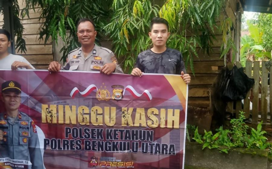 Program Minggu Kasih, Polsek Ketahun Bersama Masyarakat