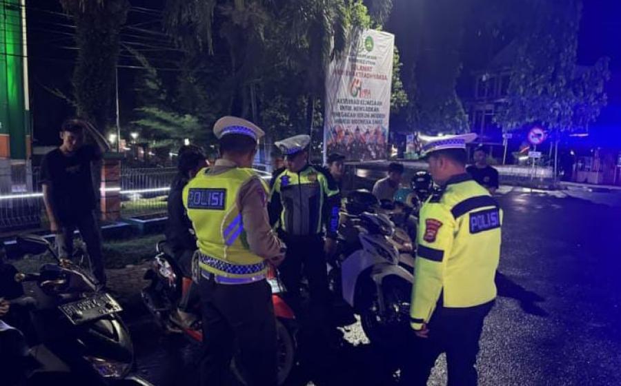 Polres BU Laksanakan Blue Sky Patrol Gina Menjaga Situasi Kondusifitas di Bengkulu Utara 